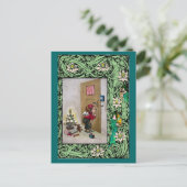 Cartes Pour Fêtes Annuelles Petit ange à la porte (Debout devant)