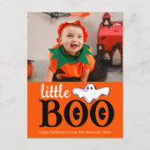 Cartes Pour Fêtes Annuelles Petit Boo ! Éffrayant Cute Halloween Photo de fami (Devant)