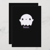 Cartes Pour Fêtes Annuelles Petit Boo mou Halloween (Devant / Derrière)