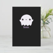 Cartes Pour Fêtes Annuelles Petit Boo mou Halloween (Debout devant)