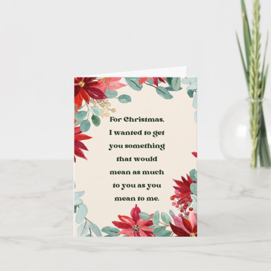 Cartes Pour Fêtes Annuelles Petit Camion Rouge Mignon avec une Blague d'Arbre (Devant)