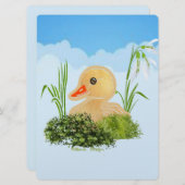 Cartes Pour Fêtes Annuelles Petit canard (Devant / Derrière)