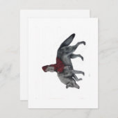 Cartes Pour Fêtes Annuelles Petit capot rouge (Devant / Derrière)