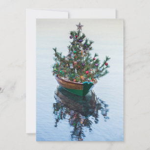 Cartes Pour Fêtes Annuelles Petit dory avec sapin de Noël