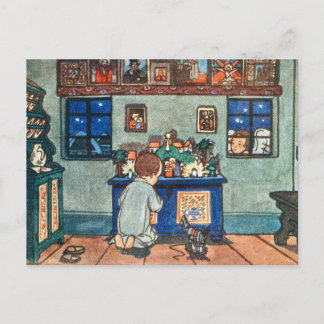 Cartes Pour Fêtes Annuelles Petit garçon priant