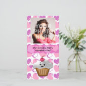 Cartes Pour Fêtes Annuelles Petit gâteau heureux Valentine (Debout devant)
