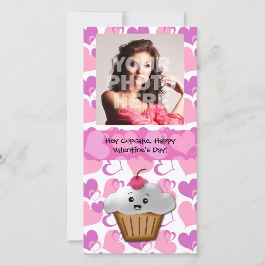 Cartes Pour Fêtes Annuelles Petit gâteau heureux Valentine (Devant)
