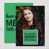 Cartes Pour Fêtes Annuelles Petit Joyeux Noël Script (Devant / Derrière)