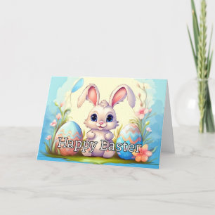 Cartes Pour Fêtes Annuelles Petit lapin de Pâques