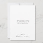 Cartes Pour Fêtes Annuelles Petit Merci de Noël Silver Marié (Dos)