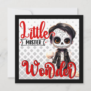Cartes Pour Fêtes Annuelles Petit Monsieur Crâne de Sucre