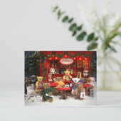 Cartes Pour Fêtes Annuelles Petit Noël d'ours juste (Debout devant)