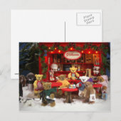 Cartes Pour Fêtes Annuelles Petit Noël d'ours juste (Devant / Derrière)