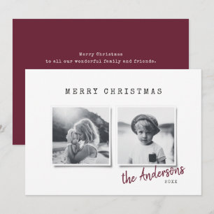 Cartes Pour Fêtes Annuelles Petit Noël moderne multi photo