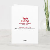 Cartes Pour Fêtes Annuelles Petit pain de Joyeux Noël (carte) (Dos)