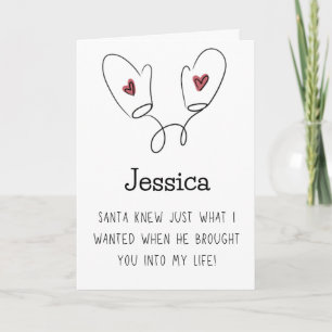 Cartes Pour Fêtes Annuelles Petite Copine ou Petit Copain Joyeux Noël