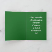 Cartes Pour Fêtes Annuelles Petite-fille de Noël (Intérieur)