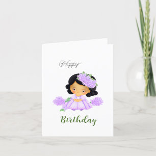 Cartes Pour Fêtes Annuelles Petite fille mignonne