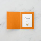 Cartes Pour Fêtes Annuelles Petite fille mignonne (Intérieur)