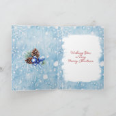 Cartes Pour Fêtes Annuelles Petite maison en hiver Bois Noël (Intérieur)