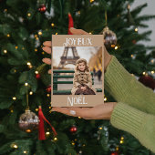 Cartes Pour Fêtes Annuelles Petite Miss en manteau beige - Paris