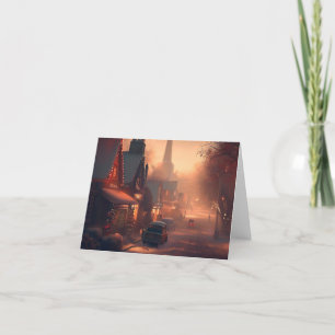 Cartes Pour Fêtes Annuelles Petite ville de Noël 4