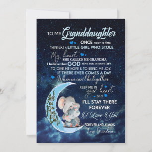 Cartes Pour Fêtes Annuelles Petites-filles amantes   Lettre à ma petite-fille