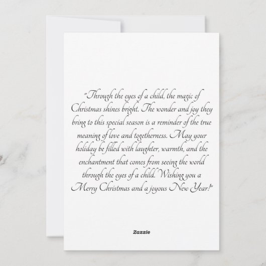 Cartes Pour Fêtes Annuelles Petites mains saisissent - Bébé noir (Dos)