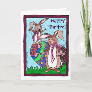 Cartes Pour Fêtes Annuelles Petits enfants Oeuf de Pâques de Pâques