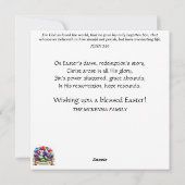 Cartes Pour Fêtes Annuelles Petits lapins et oeufs Brunch de Pâques (Dos)