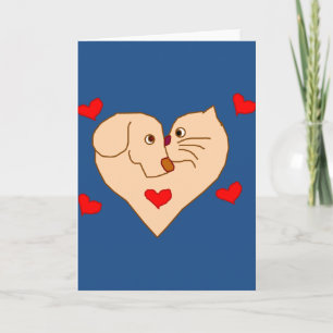 Cartes Pour Fêtes Annuelles Pets Love Card-Saint-Valentin
