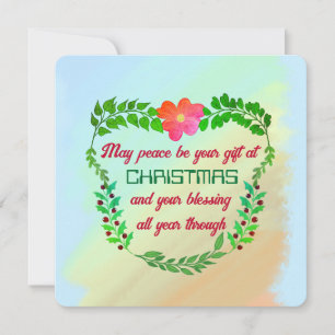 CARTES POUR FÊTES ANNUELLES PEUT-ÊTRE QUE LA PAIX SOIT VOTRE CADEAU À NOËL