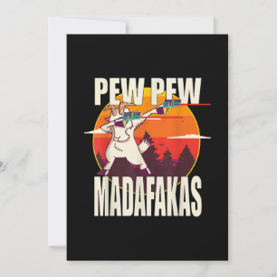 Cartes Pour Fêtes Annuelles Pew Pew Madafakas