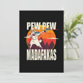 Cartes Pour Fêtes Annuelles Pew Pew Madafakas (Debout devant)