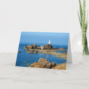 Cartes Pour Fêtes Annuelles phare de Corbière à marée basse