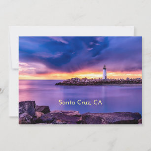 Cartes Pour Fêtes Annuelles Phare de Santa Cruz, Californie