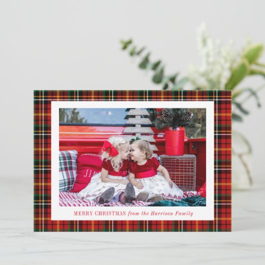 Cartes Pour Fêtes Annuelles Photo apposée à Noël (Debout devant)