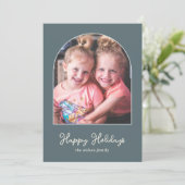 Cartes Pour Fêtes Annuelles Photo Arc Moderne Simple (Debout devant)