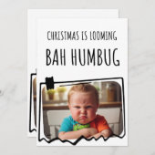 Cartes Pour Fêtes Annuelles Photo Bah humbug (Devant / Derrière)