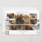 Cartes Pour Fêtes Annuelles Photo Blue Nutcracker Christmas (Devant)