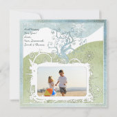 Cartes Pour Fêtes Annuelles Photo Blue Snowflake Noël Arbre mignonne Oiseau (Dos)