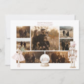Cartes Pour Fêtes Annuelles Photo Blush Nutcracker Christmas (Devant)