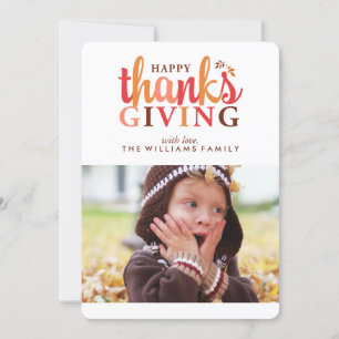 Cartes Pour Fêtes Annuelles Photo bon thanksgiving