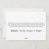 Cartes Pour Fêtes Annuelles Photo Bonne Année (Dos)