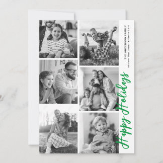 Cartes Pour Fêtes Annuelles Photo Booth Holiday Card - Vert clair