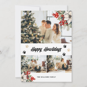 Cartes Pour Fêtes Annuelles Photo Botanique Noir Joyeux Howlidays