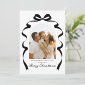 Cartes Pour Fêtes Annuelles Photo Bow moderne Joyeux Arche de Noël (Debout devant)