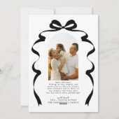 Cartes Pour Fêtes Annuelles Photo Bow moderne Joyeux Arche de Noël (Dos)