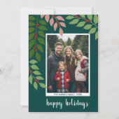 Cartes Pour Fêtes Annuelles Photo branches modernes de baies - Happy (Devant)