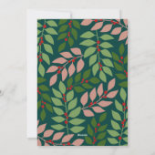 Cartes Pour Fêtes Annuelles Photo branches modernes de baies - Happy (Dos)